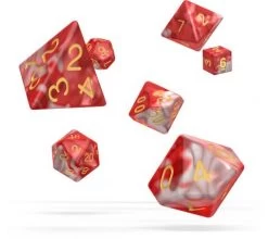 Oakie Doakie Dice Set RPG Gemidice: Red Sky (7 Pieces)