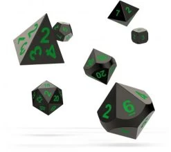 Oakie Doakie Dice Set RPG Metal: Matrix (7 Pieces)